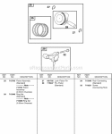 Piston Rings Connecting Rod Diagram and Parts List for 247437-0111-B1  Briggs and Stratton Engine